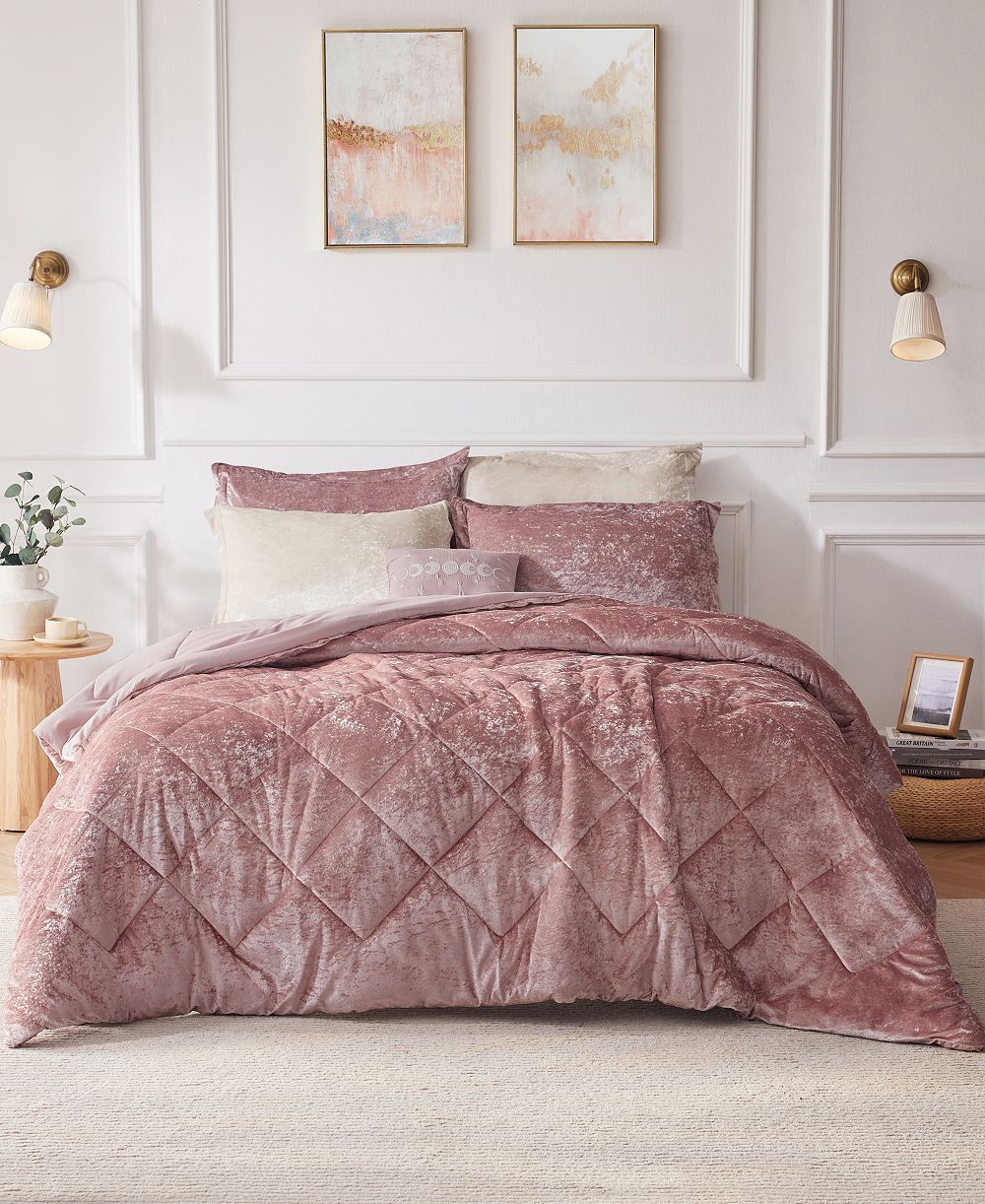 Intelligent Design Felicia Velvet 4-Pc. Comforter Set, King/California King