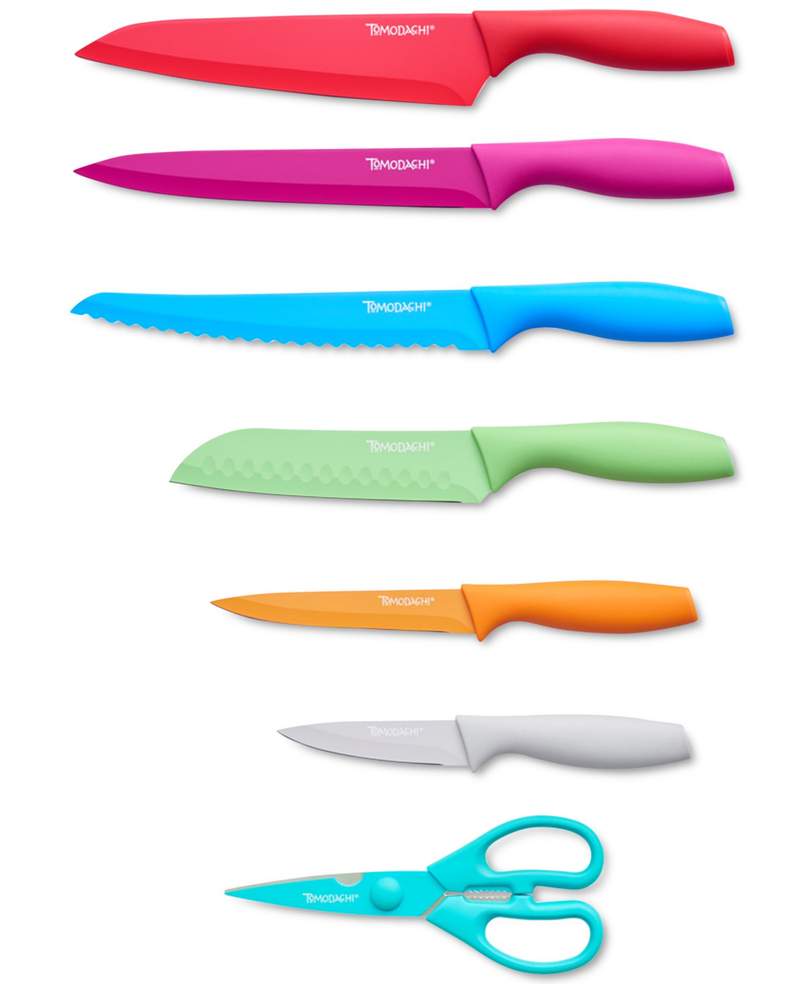 Tomodachi™ Jewels 13-Pc. Knife Set with Kitchen Shears & Matching Blade Guards