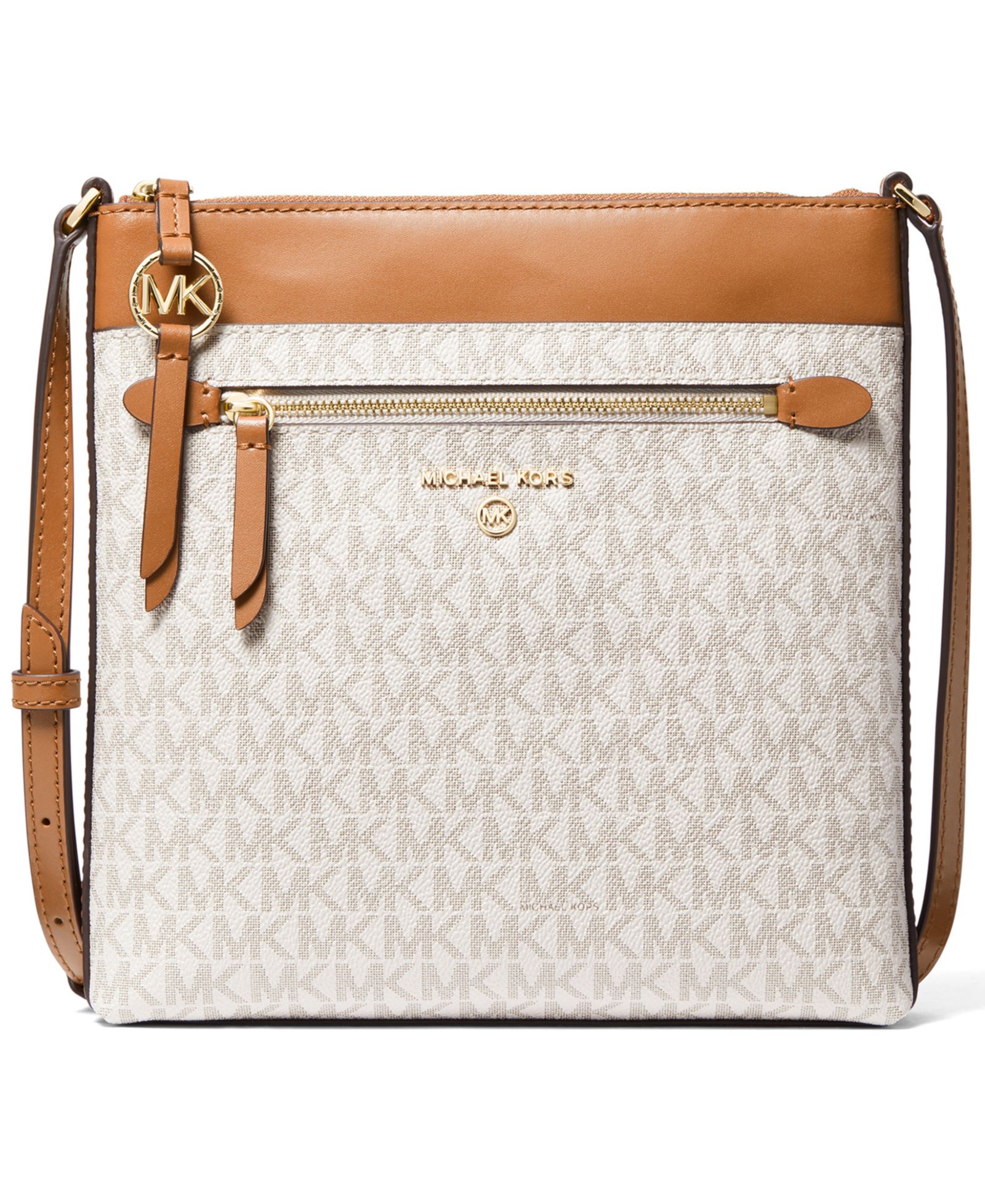 Маленькая сумка через плечо Michael Kors Logo Jet Set Charm North South Flat Crossbody