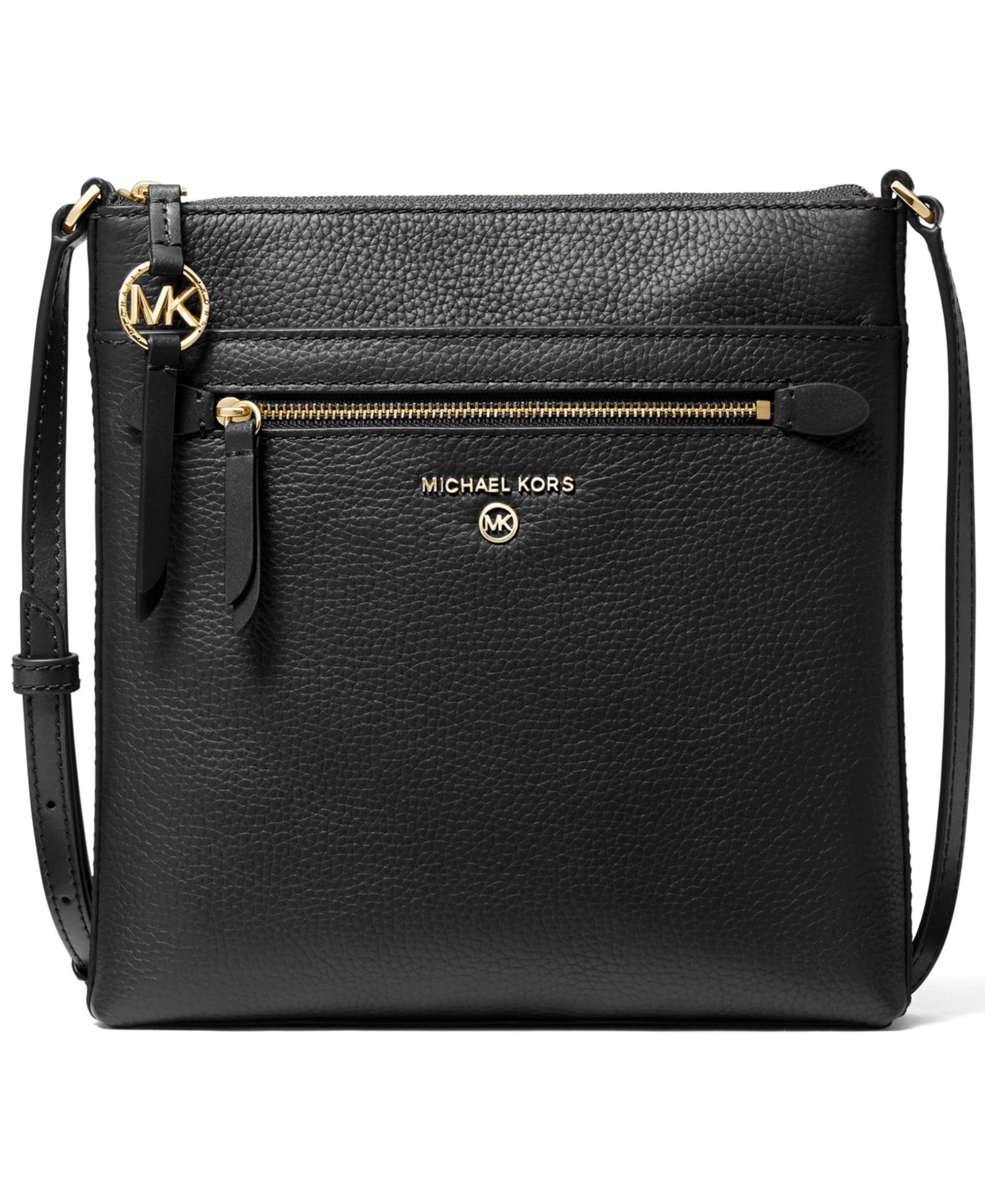 Michael Kors Jet Set Charm Leather Small North South Flat Crossbody Bag