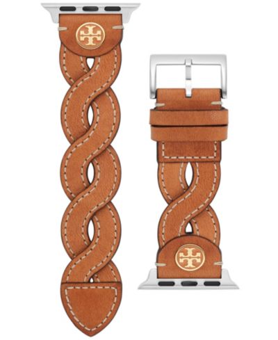 Ремешок Tory Burch Women's Luggage из плетеной кожи для Apple Watch® 38mm/40mm