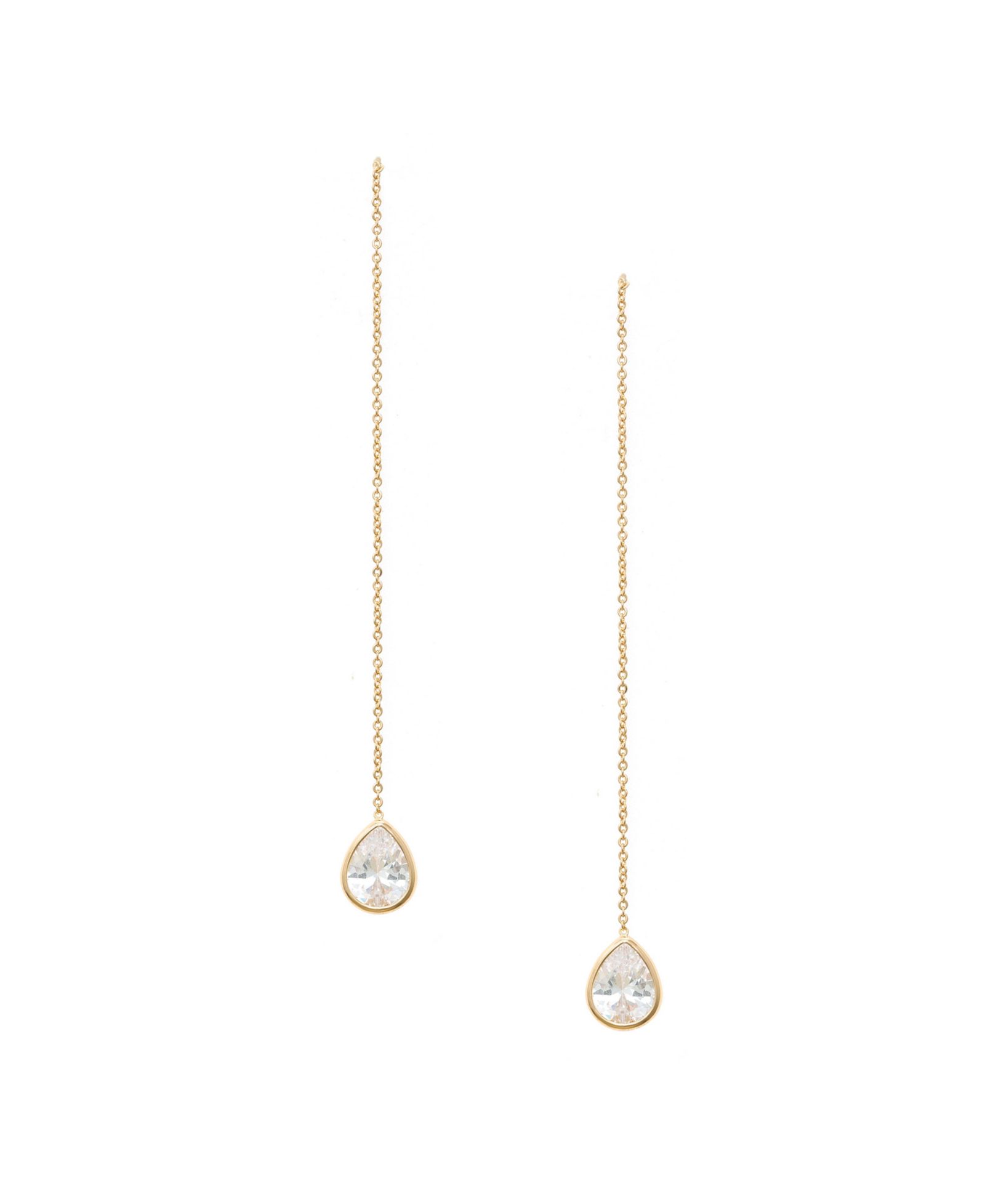 Серьги ETTIKA Crystal Teardrop Threader