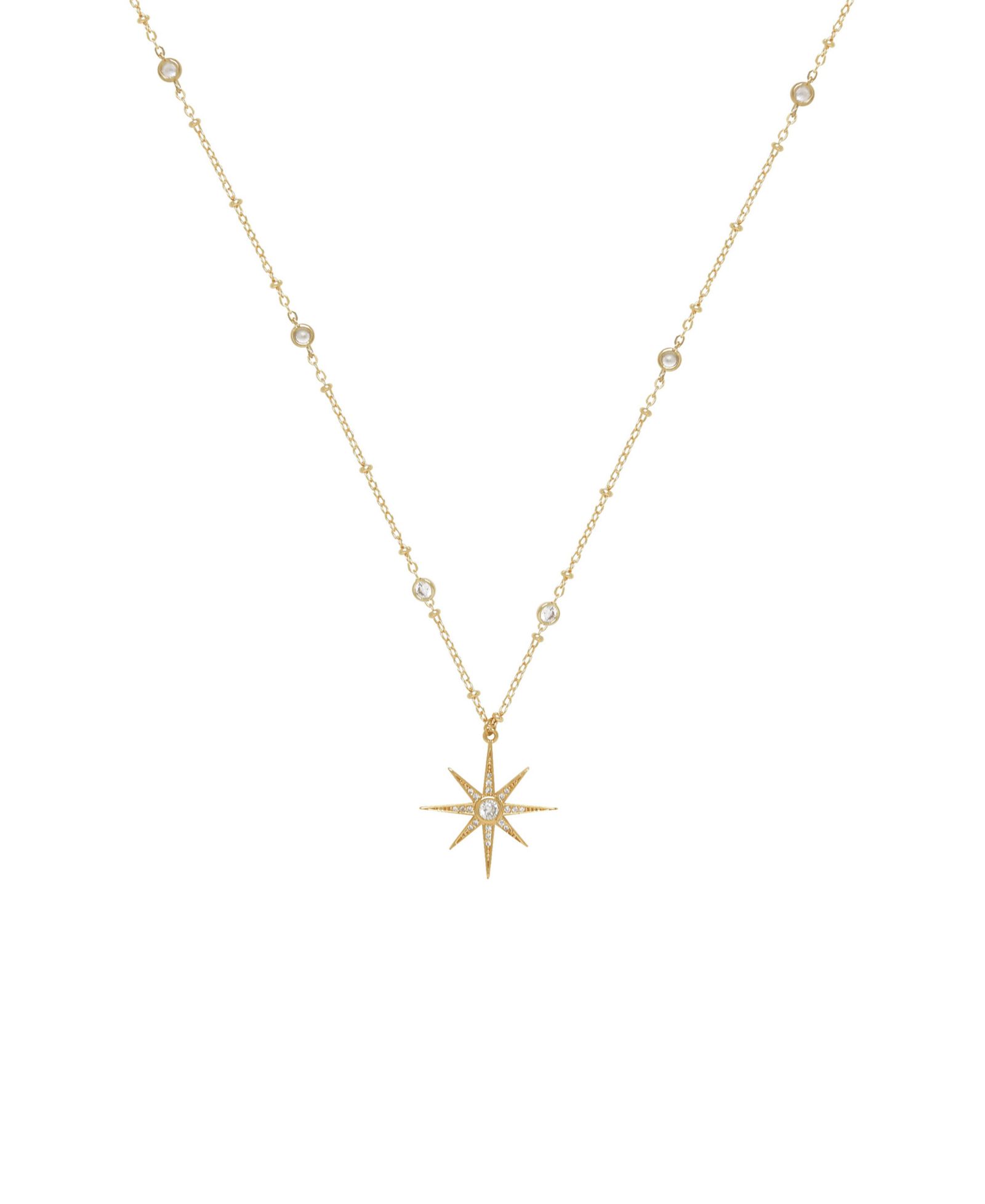 ETTIKA ожерелье Crystal Chain Star