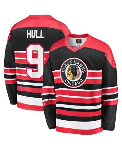Мужская джерси Fanatics Bobby Hull Red Chicago Blackhawks Premier Breakaway Retired Player