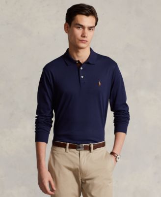 Мужская классическая рубашка поло Polo Ralph Lauren прямого кроя