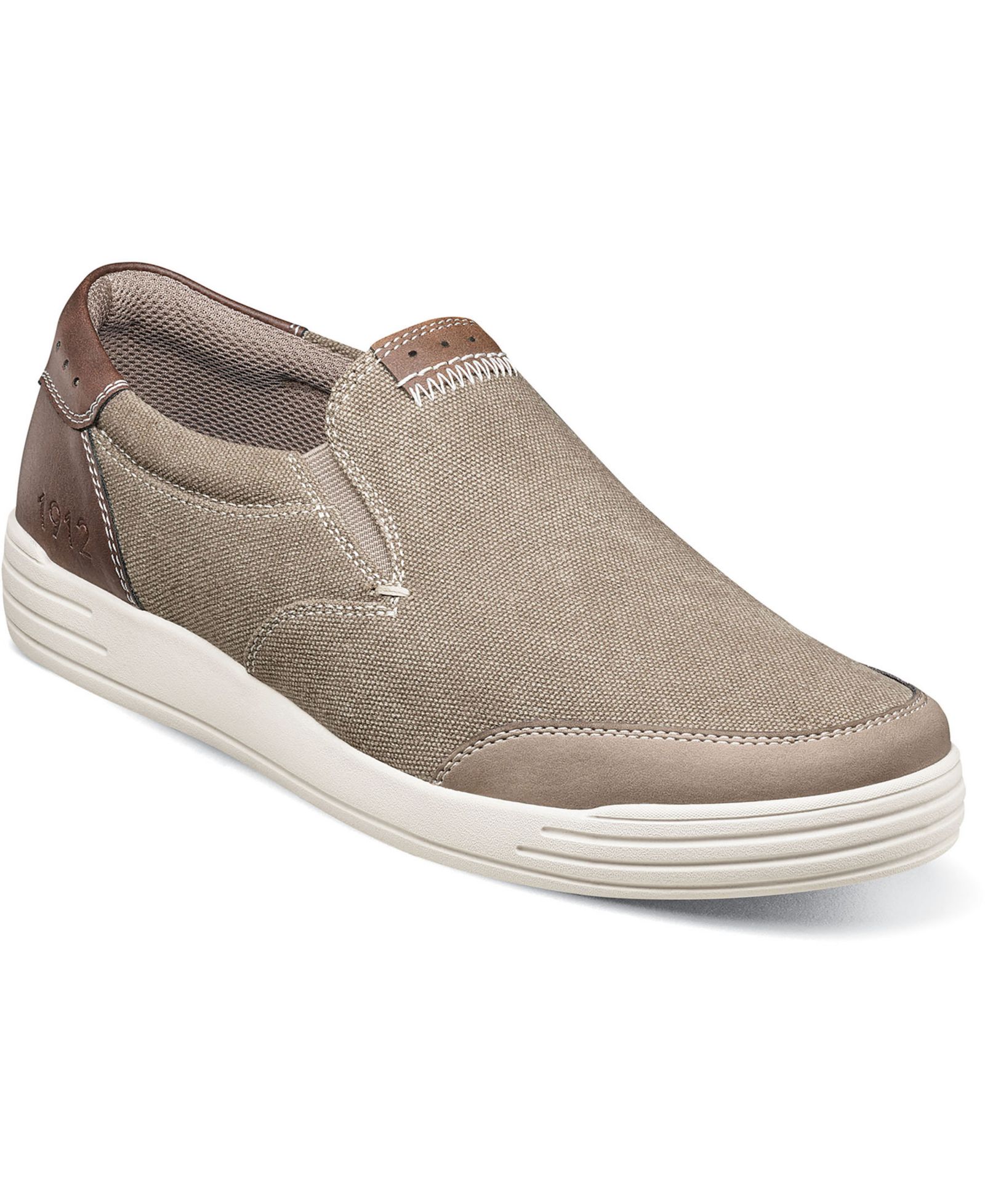 Nunn Bush Men's Kore City Walk Athletic Style Canvas Slip-On Loafer