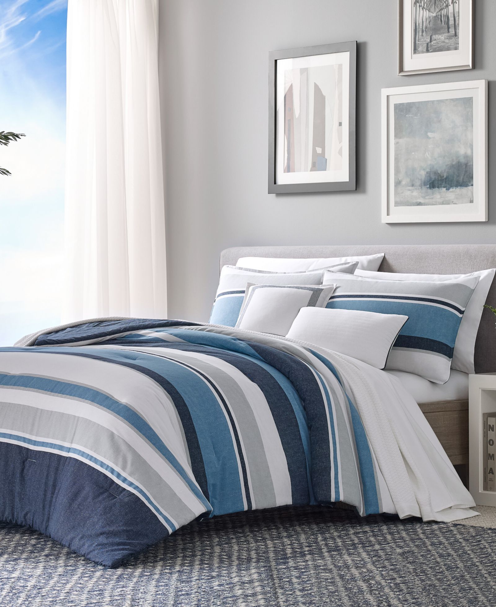 Nautica Westport Reversible 5-Piece Comforter Set, Full/Queen