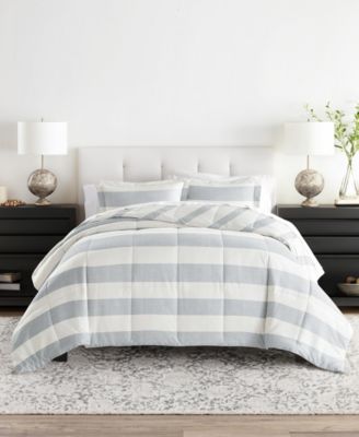 ienjoy Home Distressed Stripe Reversible 2-Pc. Comforter Set, Twin/Twin XL