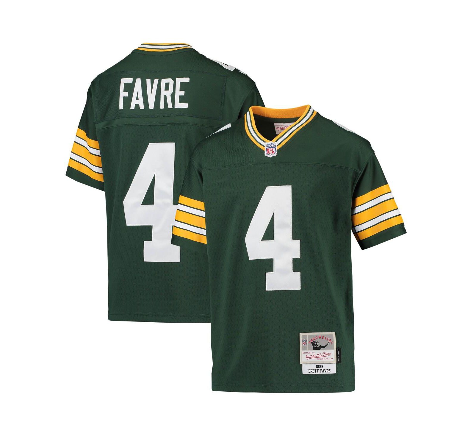 Детская джерси Mitchell & Ness Brett Favre Green Bay Packers 1996 Retired Player Legacy
