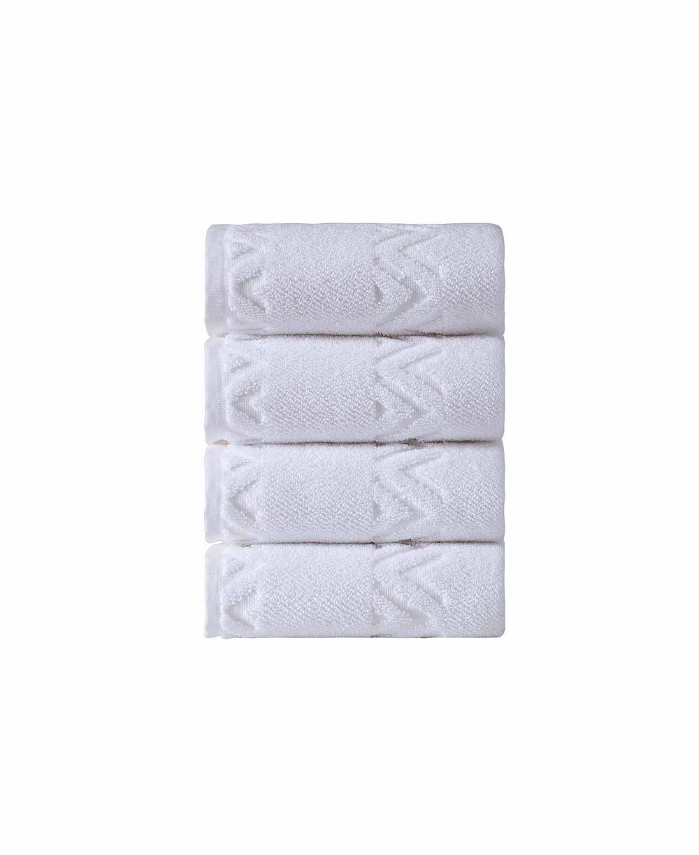 OZAN PREMIUM HOME Turkish Cotton Sovrano Collection Luxury 4-Pc. Hand Towel Set