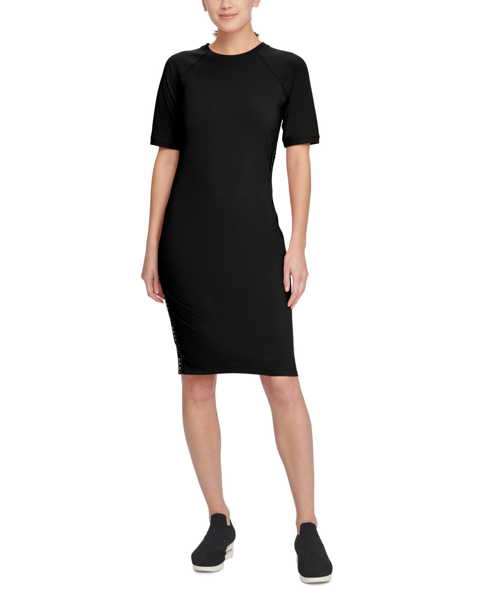 DKNY Sport платье миди с логотипом-полоской