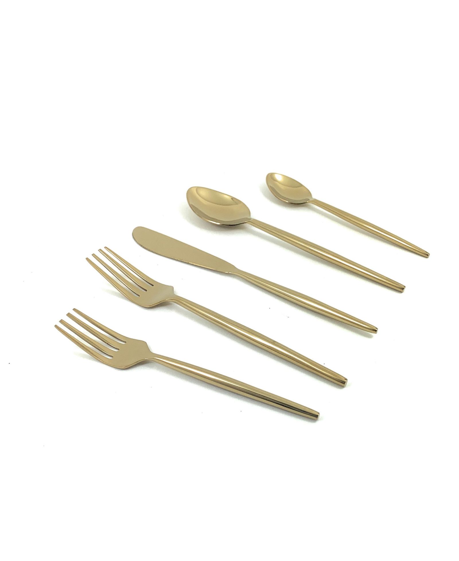 Vibhsa 20 Piece Gold Flatware Set, Service for 4