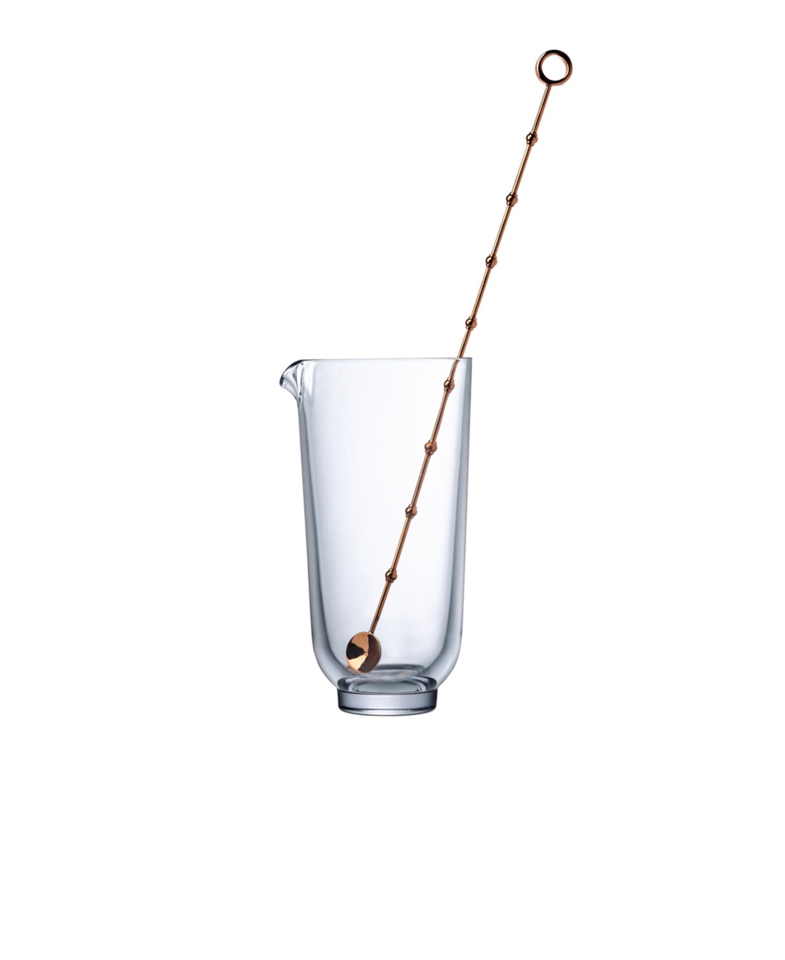 Стеклянный стакан для смешивания Nude Glass Hepburn с мешалкой