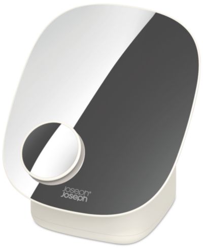 Joseph Joseph Viva Pedestal Mirror with Cosmetic Organizer