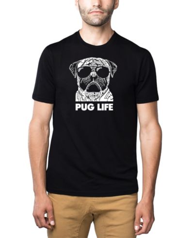 Мужская футболка LA Pop Art Pug Life из смеси хлопка и полиэстера