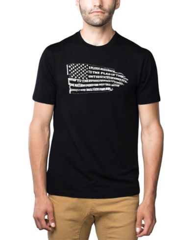 LA Pop Art футболка Men's Word Art Pledge of Allegiance American Flag