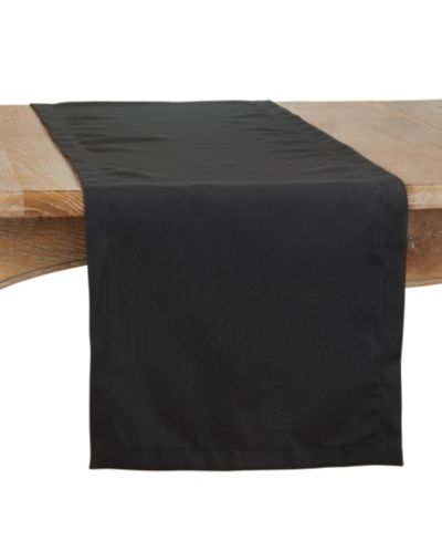 Saro Lifestyle Everyday Design Solid Color Table Runner, 90" x 16"