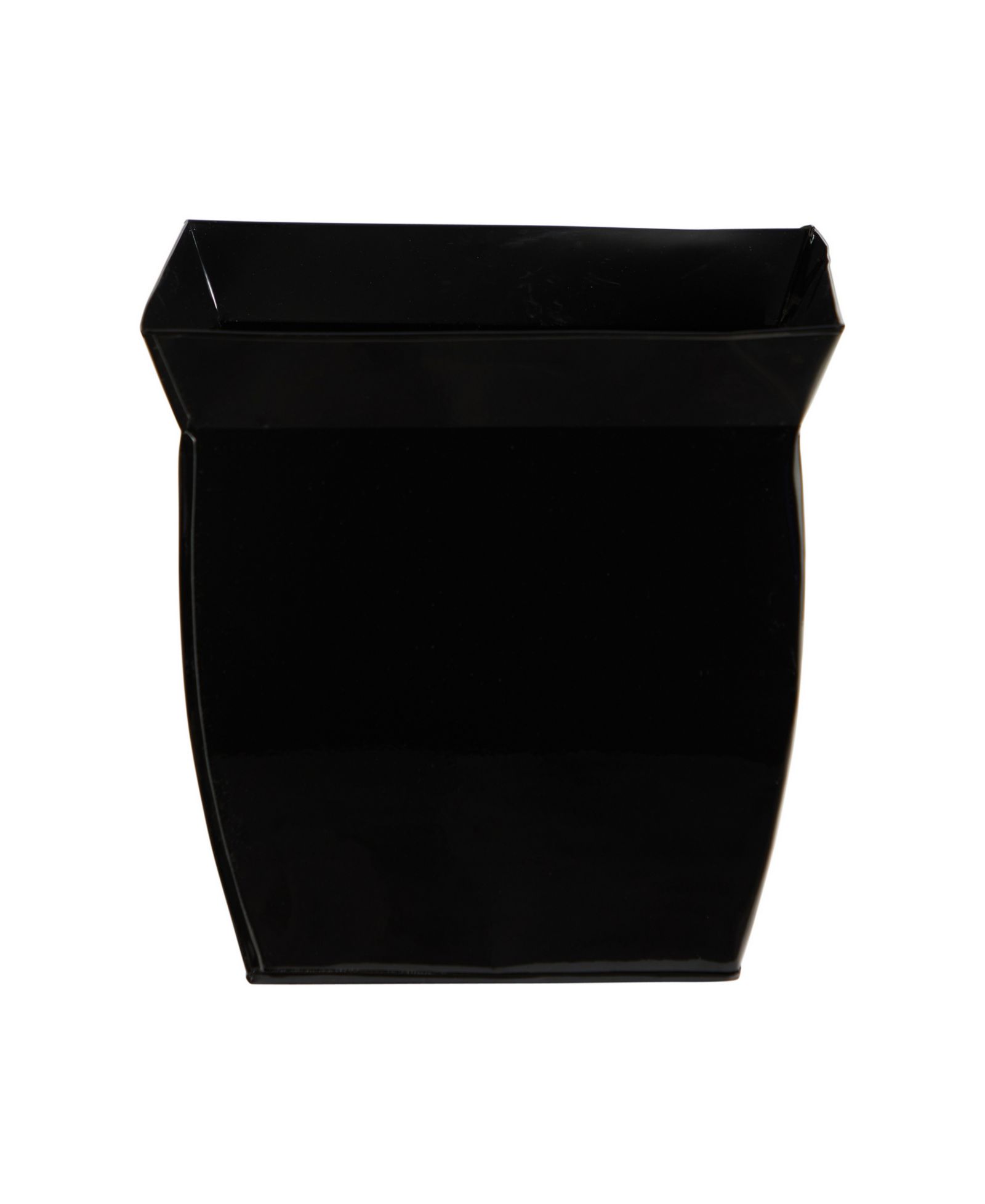 11.75" Fluted Metal Square Planter