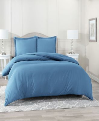 Neslt Super Soft Double Brushed Microfiber 3 Pc. Duvet Cover Set, Queen