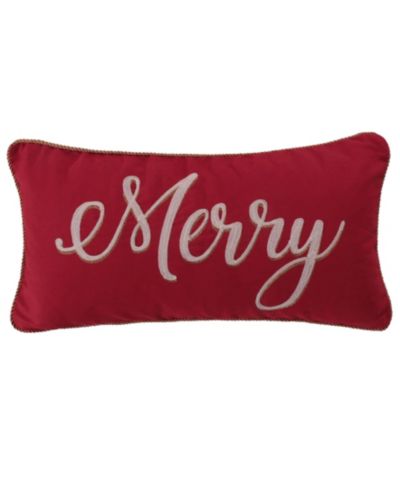 Декоративная подушка Levtex Yuletide Merry & Christmas, 12" x 24"
