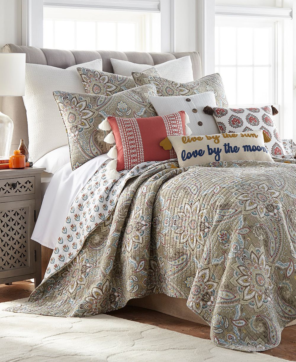 Комплект стеганого одеяла Levtex Home Kassandra 3-Pc. King