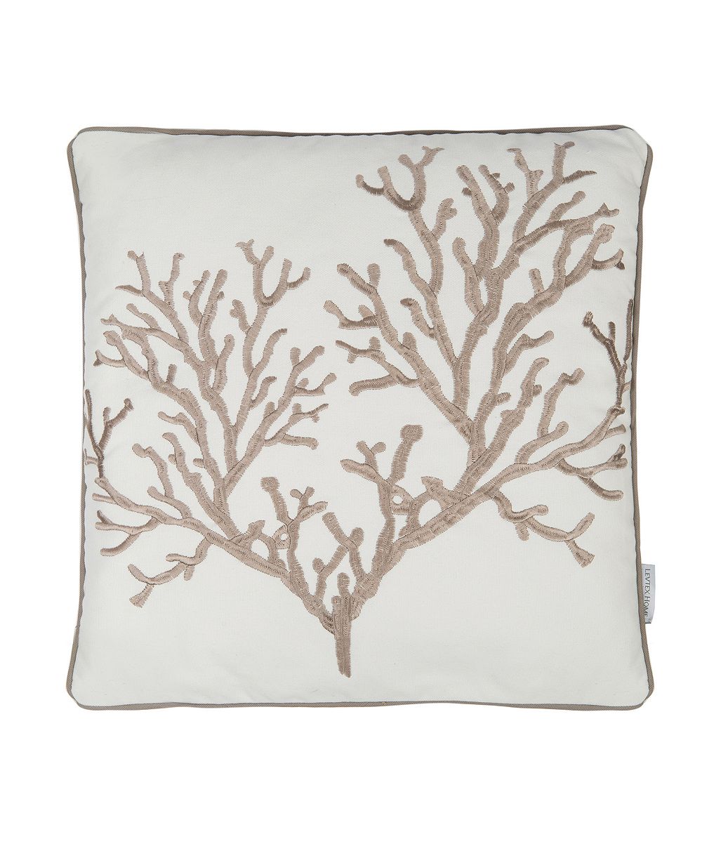 Декоративная подушка Levtex Galapagos Reef с вышивкой, 18" x 18"