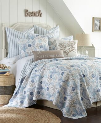 Levtex Home Galapagos Blue Coral Reef 3-Pc. Quilt Set, Full/Queen