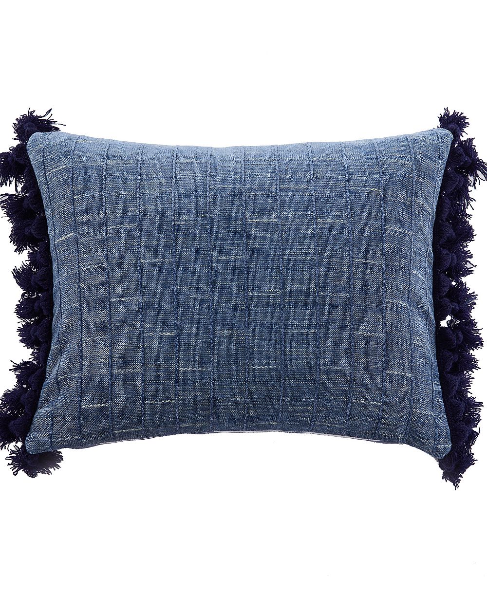 Levtex Bennett Chambray TasselDecorative Pillow, 14" x 18"