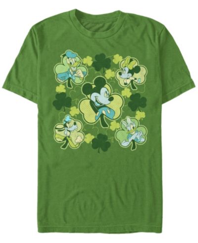 Fifth Sun Мужская футболка Mickey Clovers с коротким рукавом и круглым вырезом