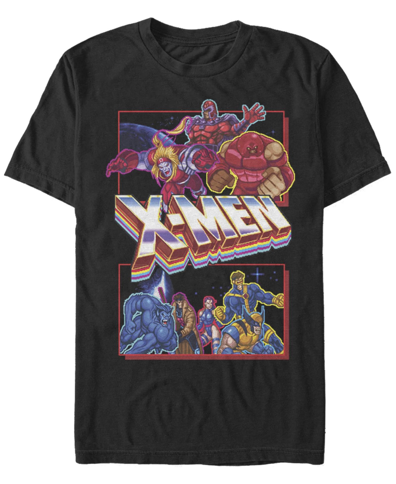 Fifth Sun Men's X-Men Arcade Fight Short Sleeve Crew T-shirt