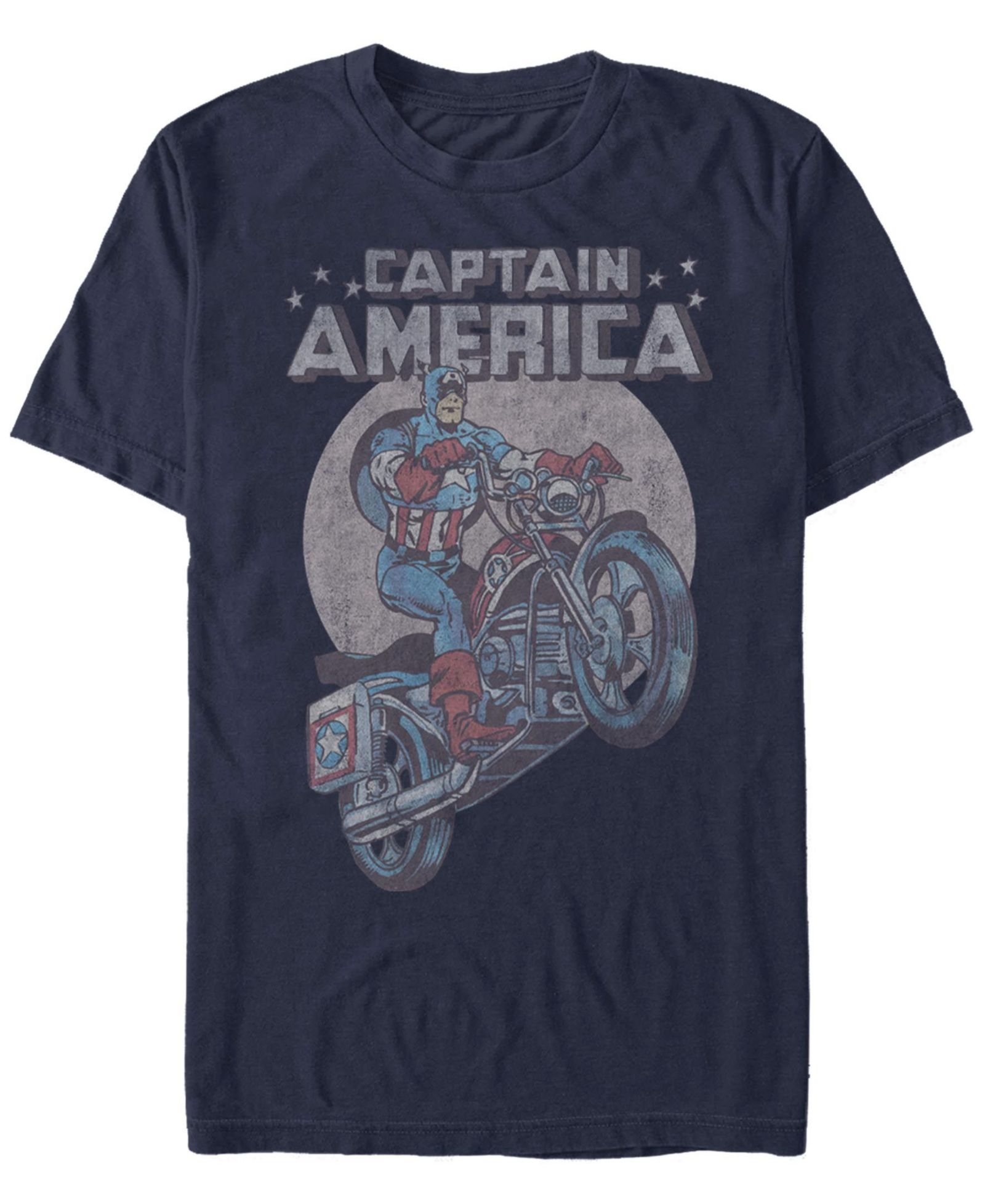 Fifth Sun Men's Captain America Short Sleeve Crew T-shirt