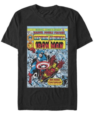 Мужская футболка Marvel Captain Iron Man с коротким рукавом