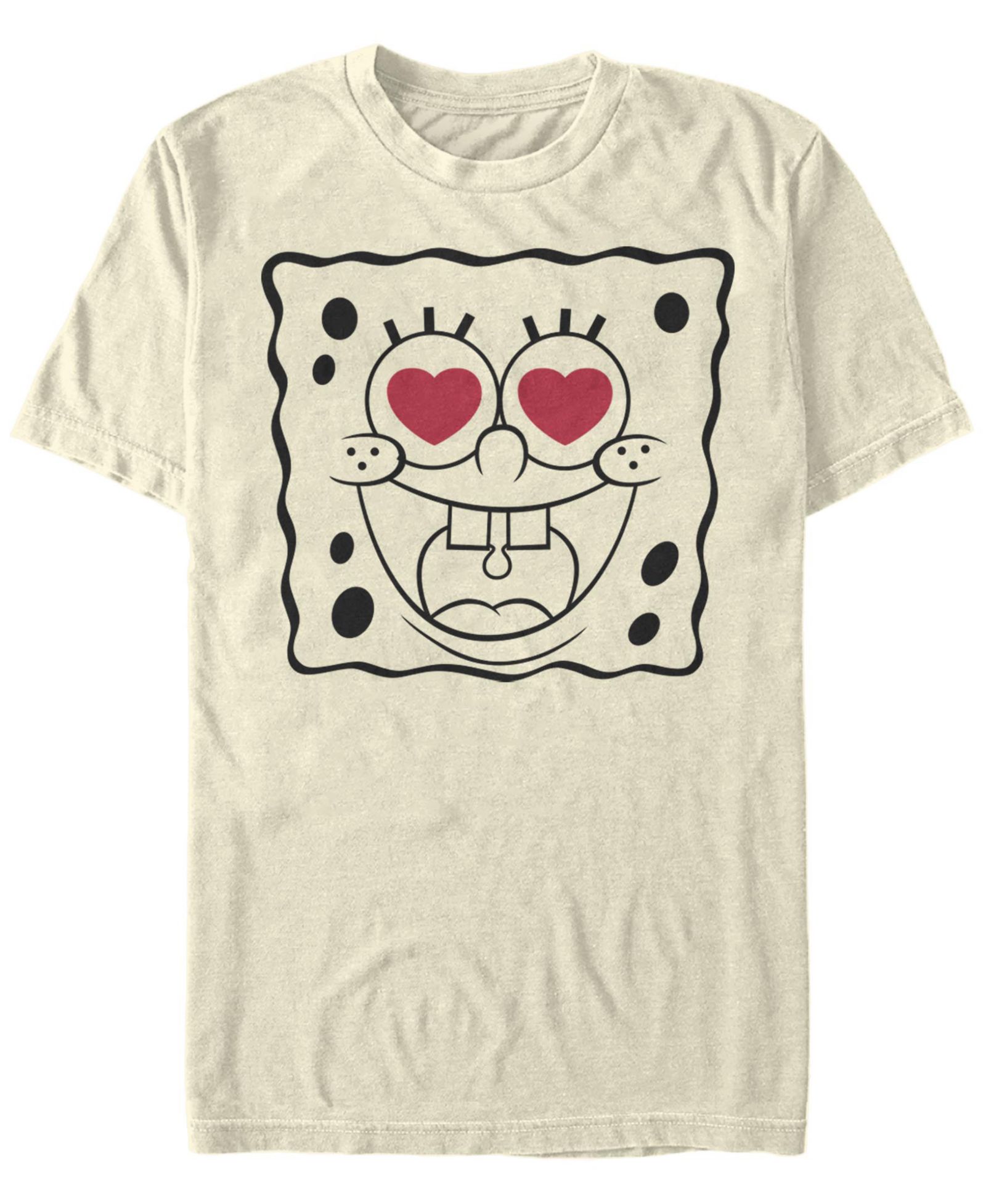 Fifth Sun Men's SpongeBob Line Face Short Sleeve Crew T-shirt