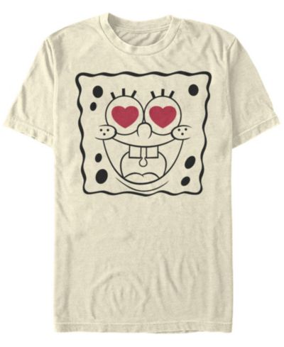 Fifth Sun Men's SpongeBob Line Face Short Sleeve Crew T-shirt