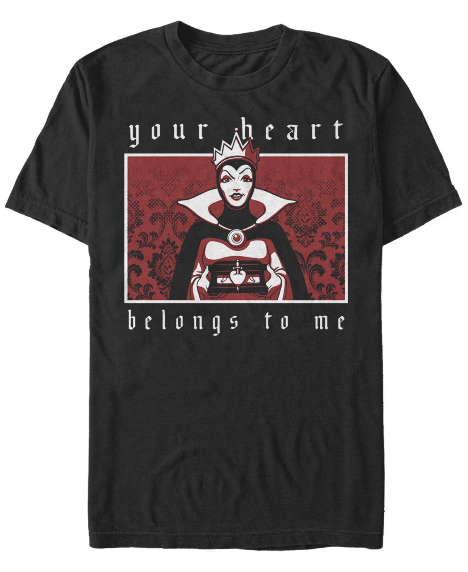 Fifth Sun Men's Evil Queen Heart Short Sleeve Crew T-shirt