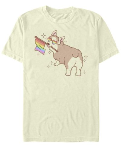 Fifth Sun Men's Pride Corgi Short Sleeve Crew T-shirt