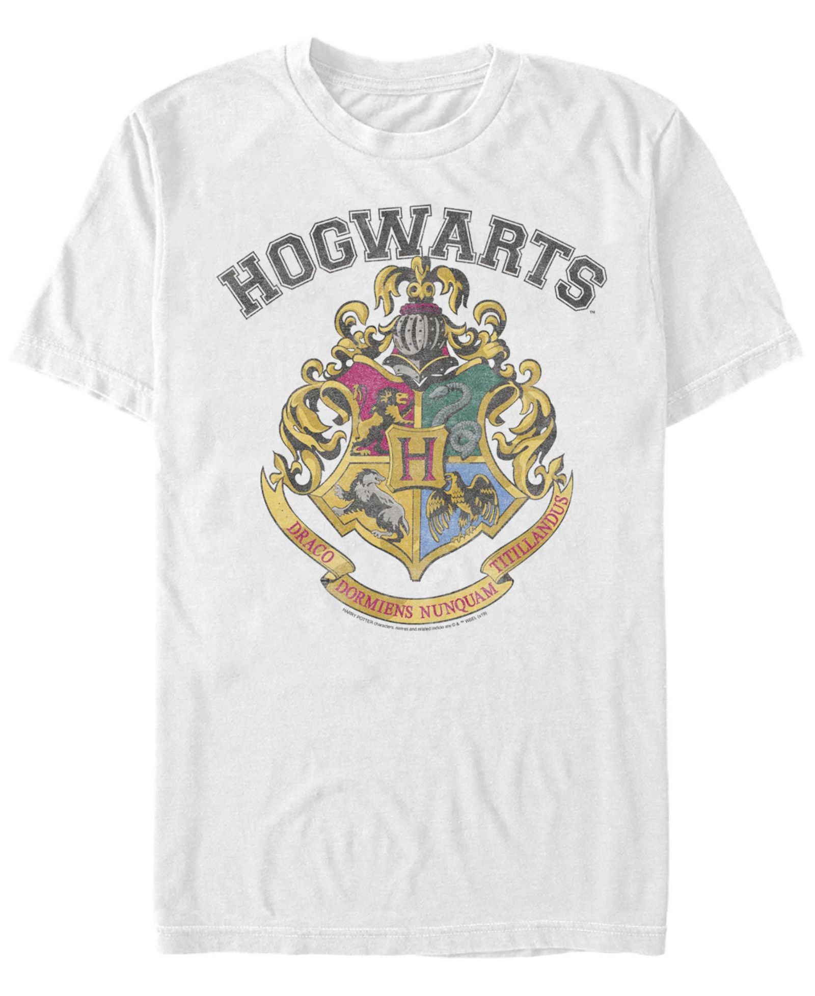 Fifth Sun Men's Harry Potter Vintage-Like Logo Short Sleeve Crew T-shirt