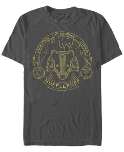 Fifth Sun Мужская футболка с коротким рукавом и символом Hufflepuff