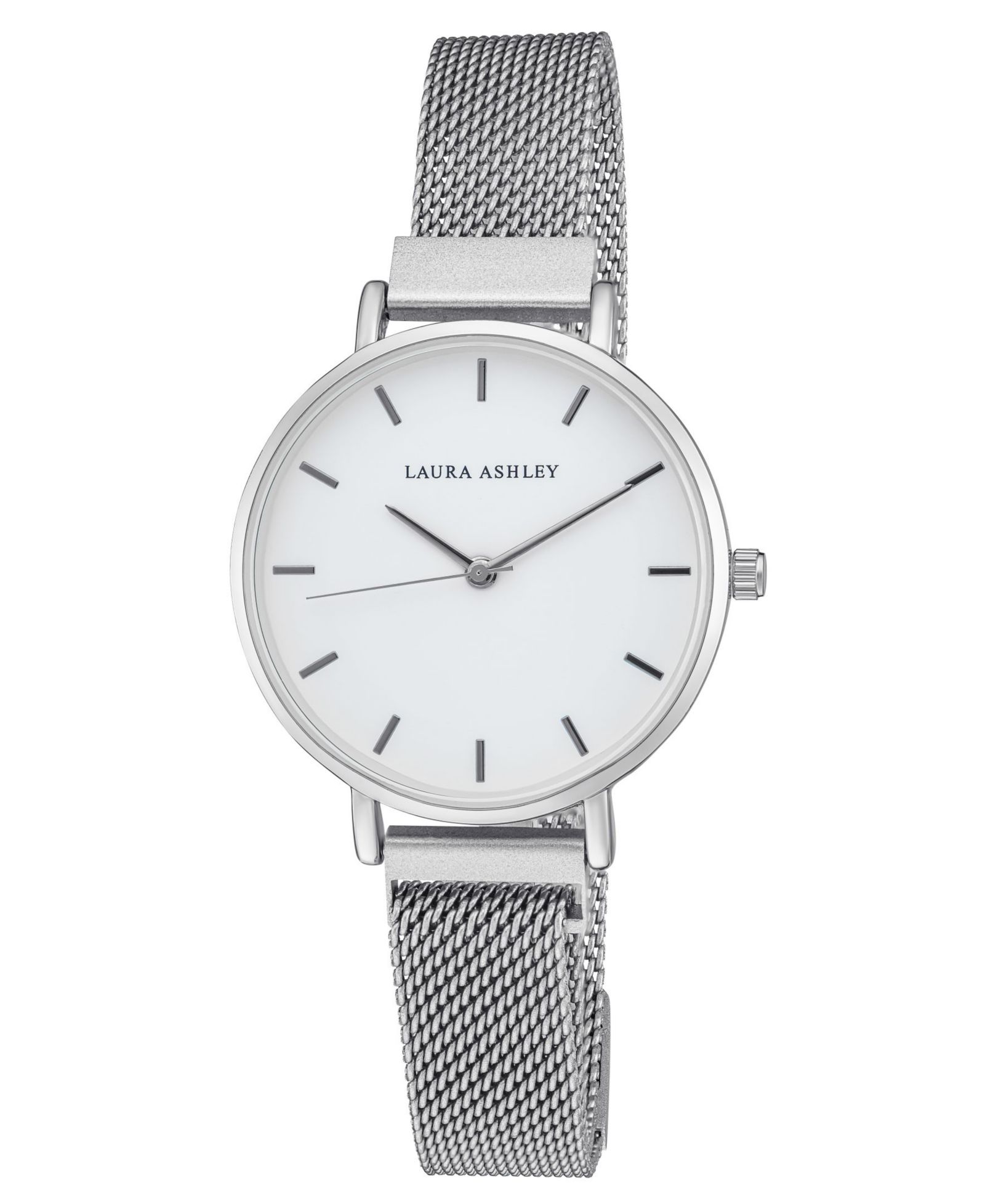Женские часы Laura Ashley Silver-Tone Alloy Sleek Magnet 33mm