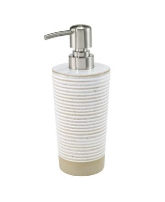 Диспенсер для мыла/лосьона Avanti Drift Lines Textured Ribbed Ceramic