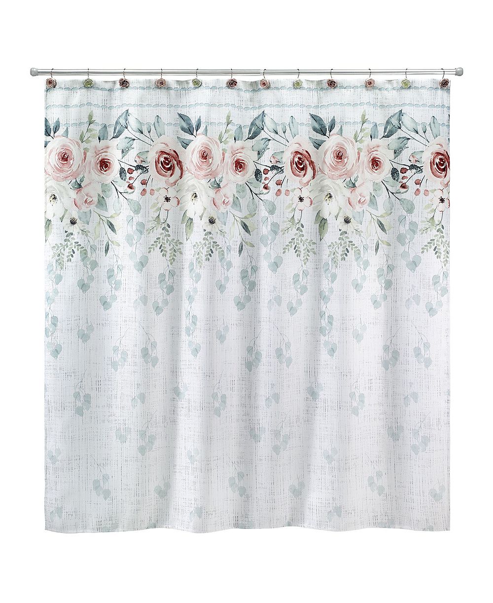 Avanti занавеска для душа с принтом Spring Garden Peony, 72" x 72"