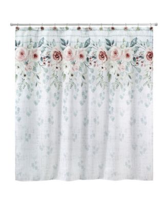 Avanti занавеска для душа с принтом Spring Garden Peony, 72" x 72"