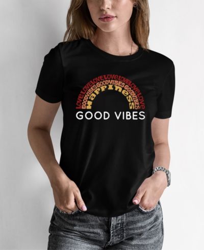 Women's Word Art Good Vibes T-Shirt