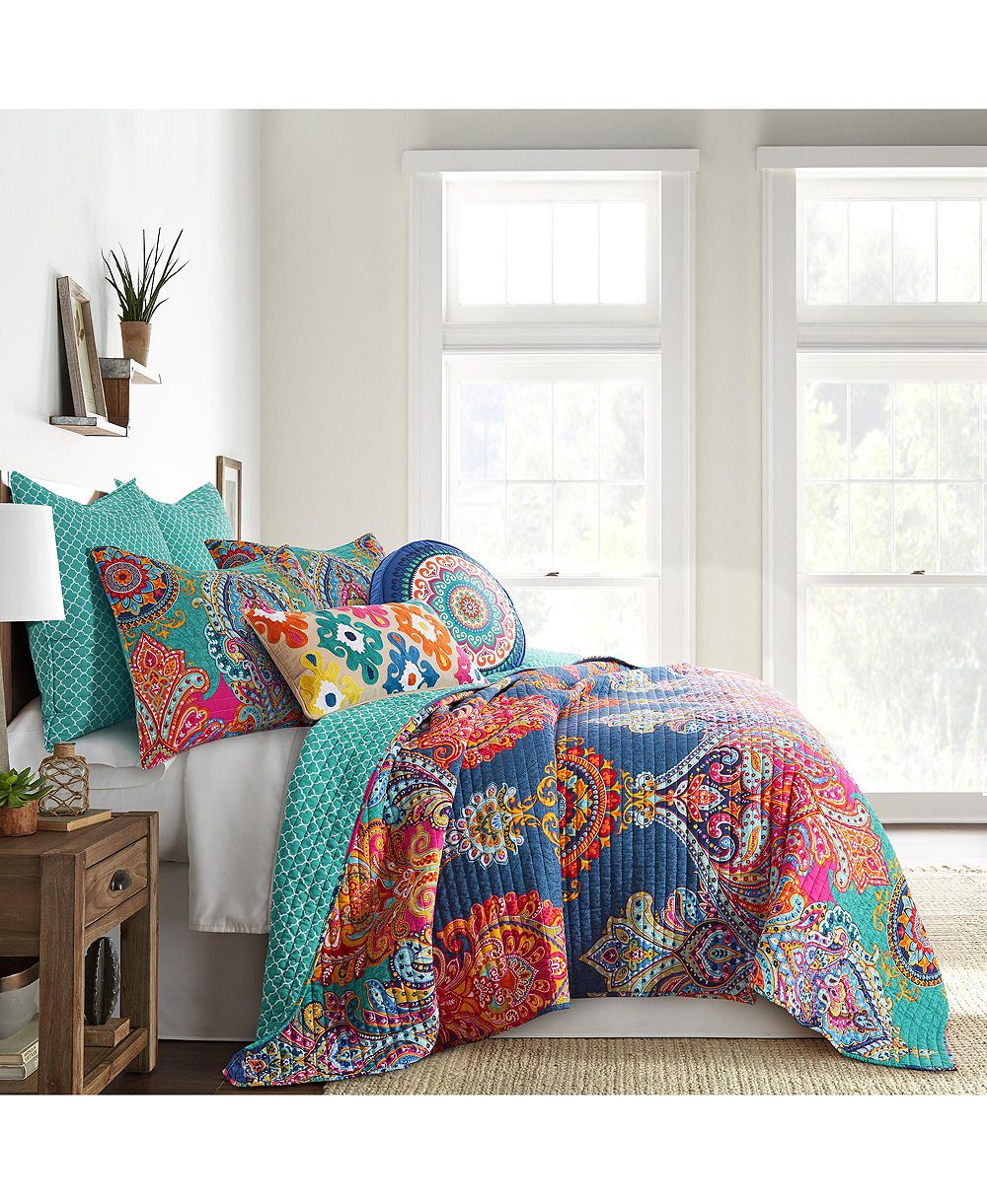 Levtex Home Fantasia Boho Reversible 3-Pc. Quilt Set, King/California King