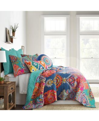 Постельный комплект Levtex Home Fantasia Boho Reversible 3-Pc. Quilt Set, King/California King