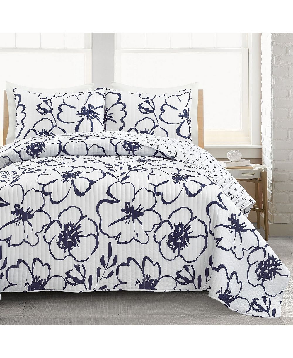 Комплект из 3 покрывал Lush Décor Scandinavian Floral, King