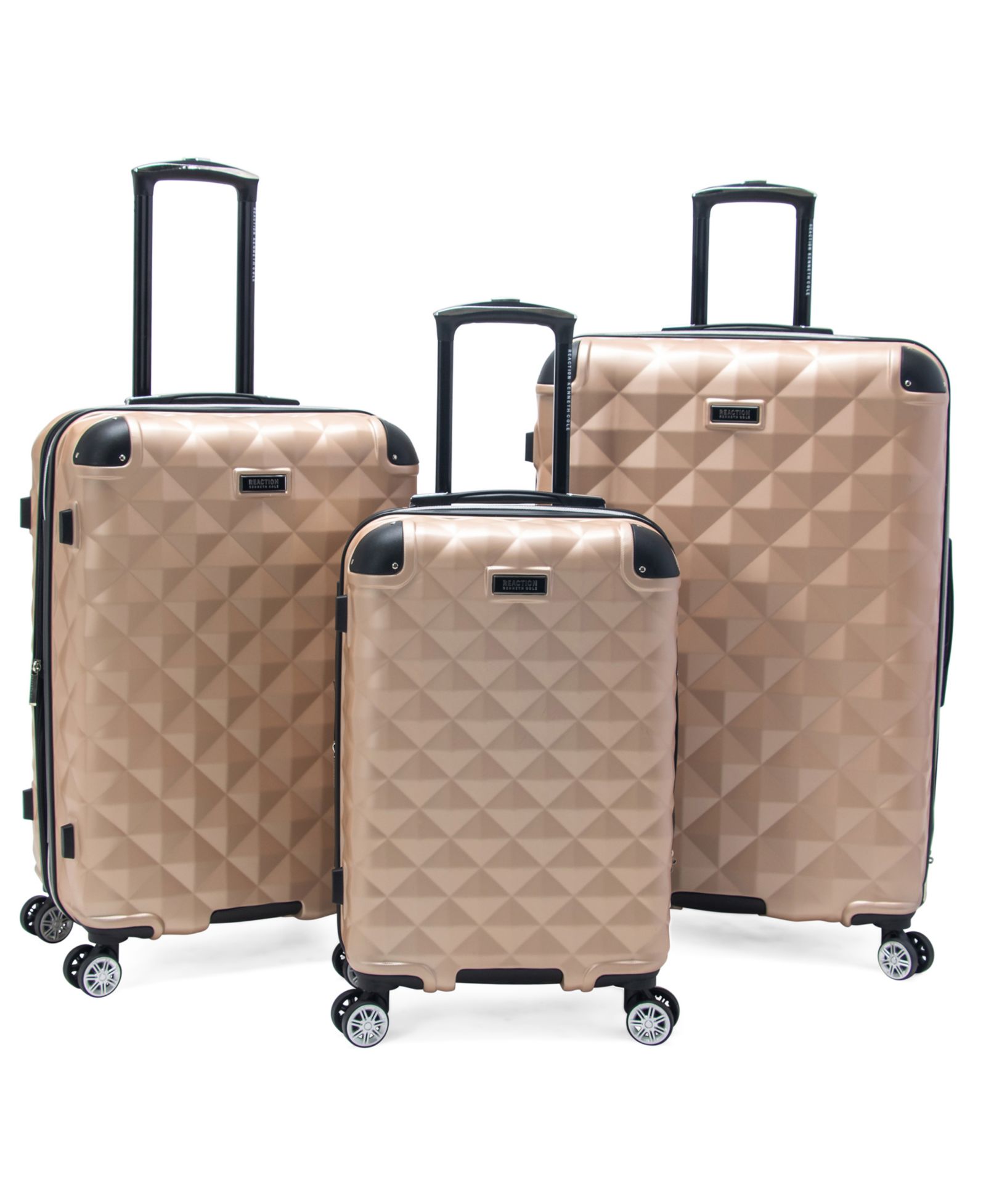 Kenneth Cole Reaction Diamond Tower 3 Piece Hardside Expandable Luggage Set