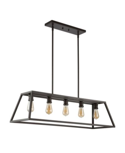 Подвесной светильник Jonathan Y Floyd 5-Light Adjustable Iron Farmhouse Vintage-like LED Dimmable