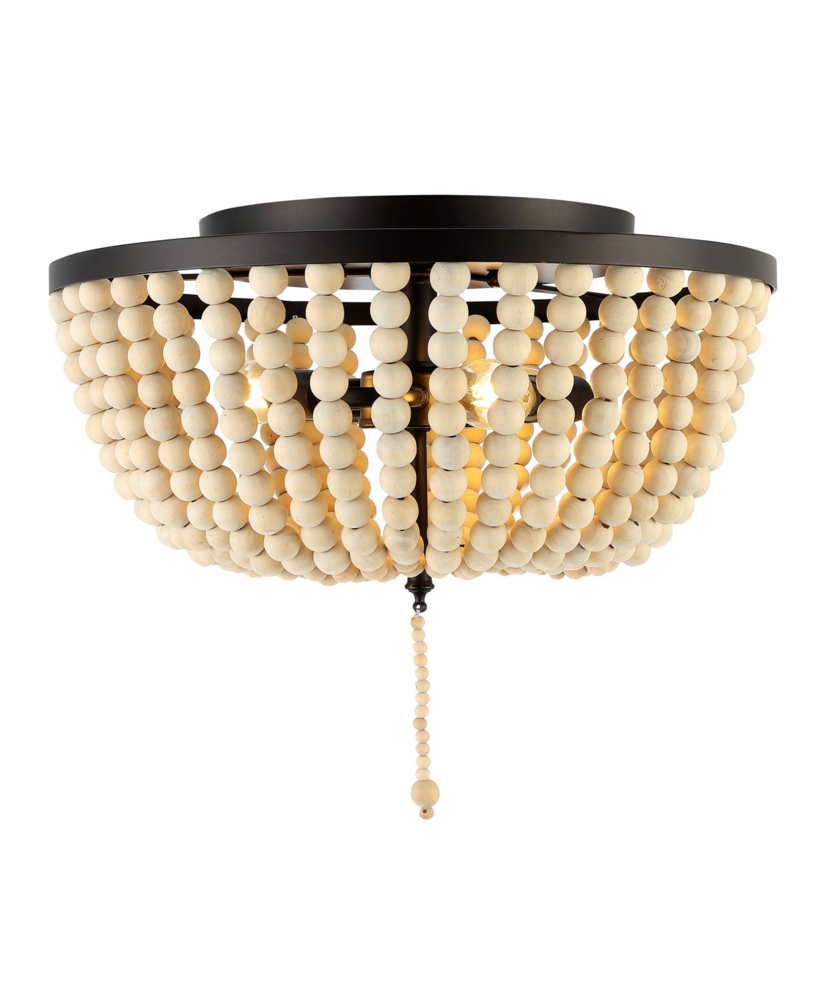 Светодиодный потолочный светильник Allison Wood LED Flush Mount