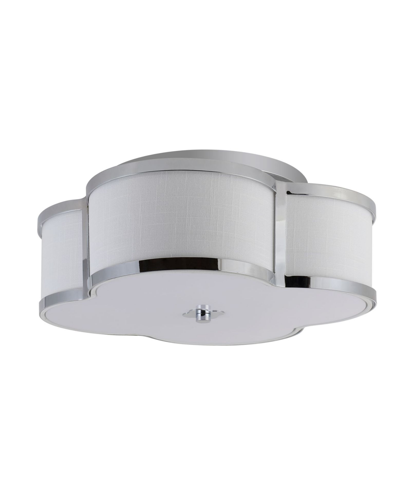 Светильник Quatrefoil Scalloped Shade Classic Glam LED Flush Mount